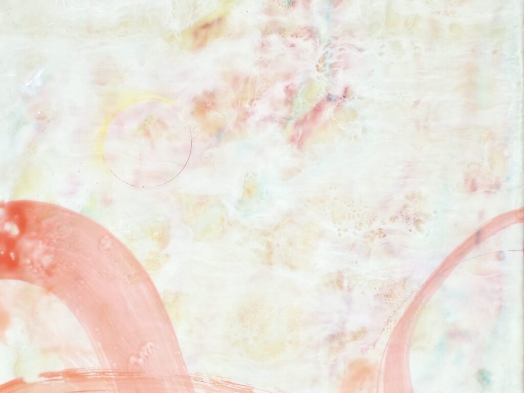 Riecoのエンコースティックペインティングのアップ